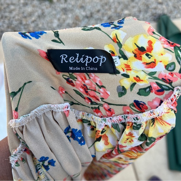 Floral Cardigan Blouse Top Medium - Picture 4 of 4